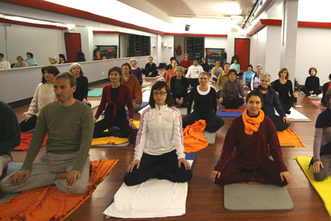 Cours de m&eacute;ditation au centre Vit'halles Raspail en f&eacute;vrier 08