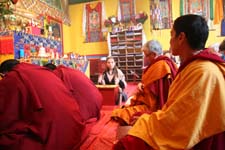 La grande gompa lors des enseignements de Thamthog Rinpoché en mai 09