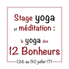 Stage de yoga juillet 17